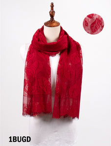Foulard style dentelle - Rouge