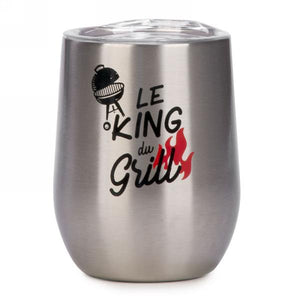 Gobelet de vin isolé - le king du grill