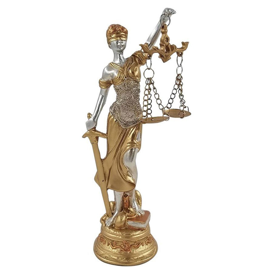 Statuette justice - doré