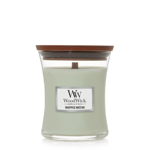 Bougie parfumée WoodWick - Whipped Matcha - 10 oz
