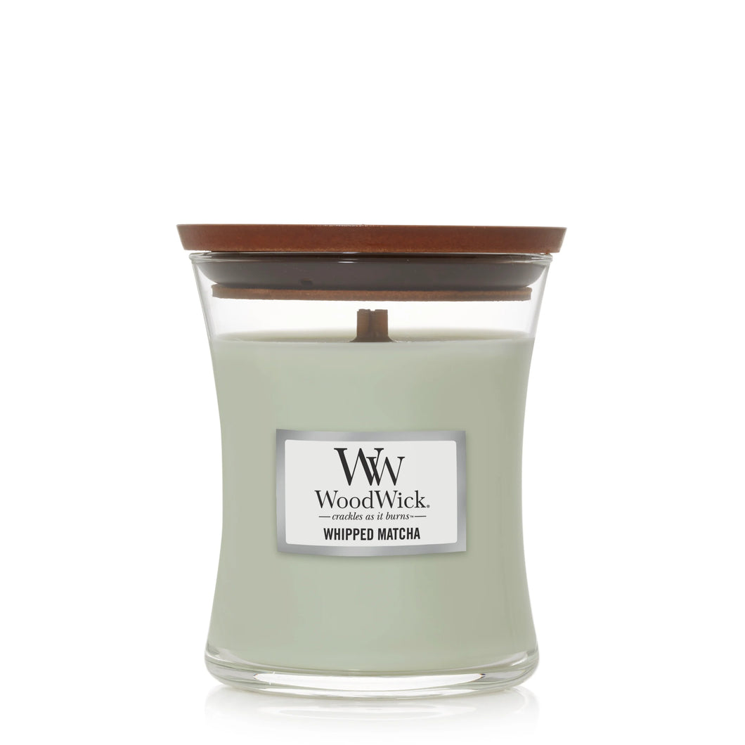 Bougie parfumée WoodWick - Whipped Matcha - 10 oz