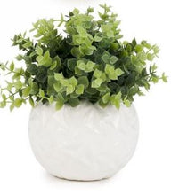 Charger l&#39;image dans la galerie, Plante artificielle dans vase rond blanc - 4 modèles
