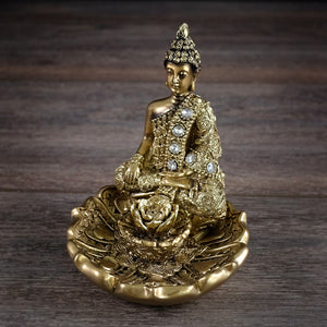 Porte-Encens Buddha doré